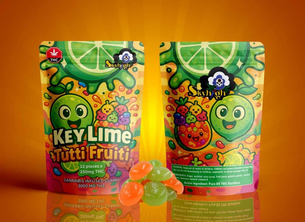 Buy Sky High Edibles – Key Lime + Tutti Frutti Gummy 3000mg THC online Canada