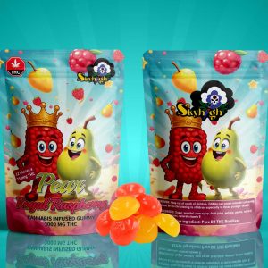 Buy Sky High Edibles – Pear + Royal Raspberry Gummy 3000mg THC online Canada