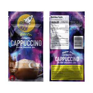 Buy Higher Fire Extracts – Shatter Chocolate Bar – Cappuccino 1000mg THC (Indica) online Canada
