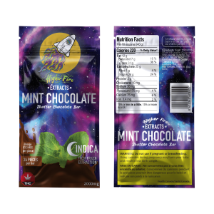 Higher Fire Extracts – Shatter Chocolate Bar – Mint 2000mg THC (Indica) Buy Higher Fire Extracts – Shatter Chocolate Bar – Mint 2000mg THC (Indica) online Canada
