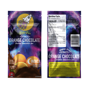 Higher Fire Extracts – Shatter Chocolate Bar – Orange 1000mg THC (Indica) Buy Higher Fire Extracts – Shatter Chocolate Bar – Orange 1000mg THC (Indica) online Canada