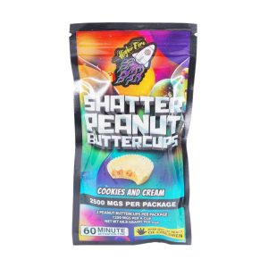 Buy Higher Fire Extracts – Shatter Peanut Butter Chocolate Cups – Cookies and Cream 2500mg THC online Canada
