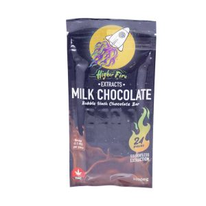 Buy Higher Fire Extracts – Bubble Hash Chocolate Bar – Milk 1000mg THC online Canada