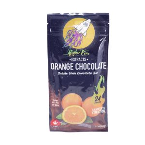 Buy Higher Fire Extracts – Bubble Hash Chocolate Bar – Orange 1000mg THC online Canada