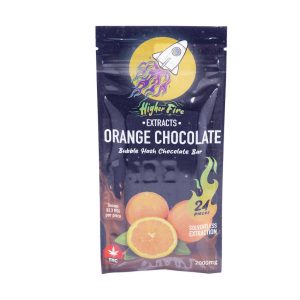 Buy Higher Fire Extracts – Bubble Hash Chocolate Bar – Orange 2000mg THC online Canada