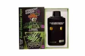 Buy Straight Goods – Dual Chamber Vape –  Alien OG + Green Crack (3 Grams + 3 Grams) online Canada
