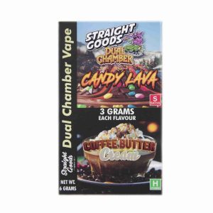 Buy Straight Goods – Dual Chamber Vape –  Candy Lava x Coffee Butter Cream (3 Grams + 3 Grams) online Canada
