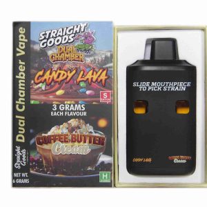 Buy Straight Goods – Dual Chamber Vape –  Candy Lava x Coffee Butter Cream (3 Grams + 3 Grams) online Canada