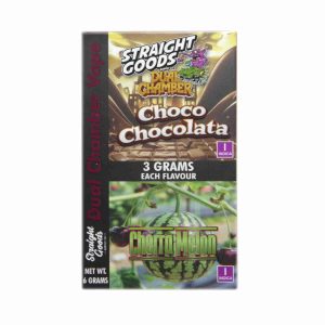 Buy Straight Goods – Dual Chamber Vape – Choco Chocolata + Cherra Melon (3 Grams + 3 Grams) online Canada