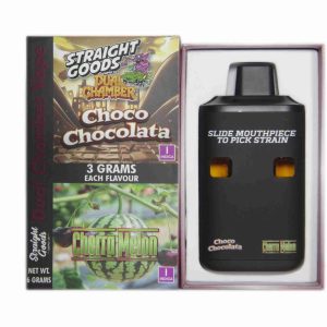 Buy Straight Goods – Dual Chamber Vape – Choco Chocolata + Cherra Melon (3 Grams + 3 Grams) online Canada