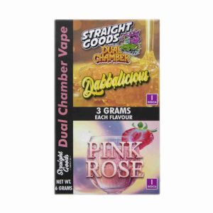 Buy Straight Goods – Dual Chamber Vape –  Dabbalicious + Pink Rose (3 Grams + 3 Grams) online Canada