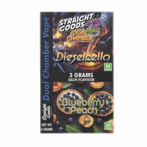Buy Straight Goods – Dual Chamber Vape –  Dieselcello + Blueberry Peach (3 Grams + 3 Grams) online Canada