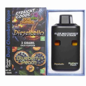 Buy Straight Goods – Dual Chamber Vape –  Dieselcello + Blueberry Peach (3 Grams + 3 Grams) online Canada