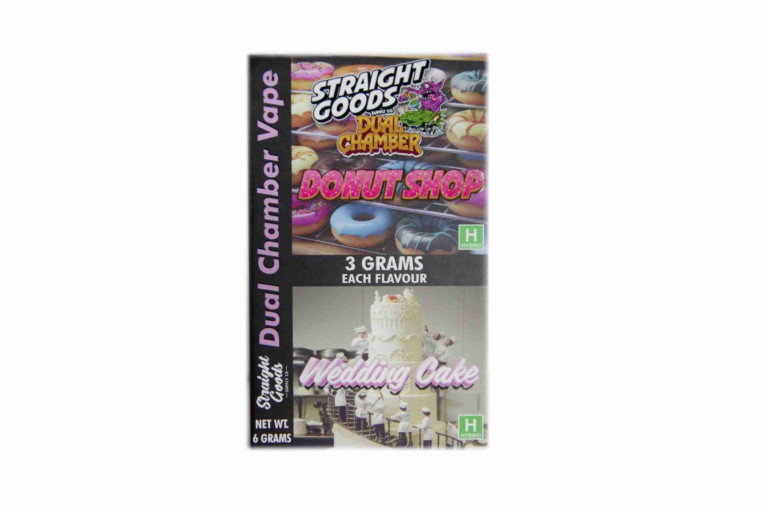 Buy Straight Goods – Dual Chamber Vape –  Donut Shop + Wedding Cake (3 Grams + 3 Grams) online Canada