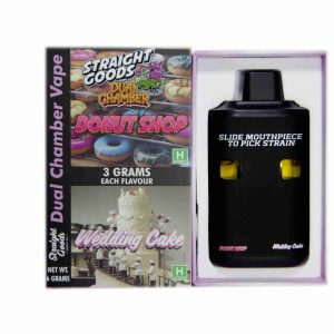 Buy Straight Goods – Dual Chamber Vape –  Donut Shop + Wedding Cake (3 Grams + 3 Grams) online Canada