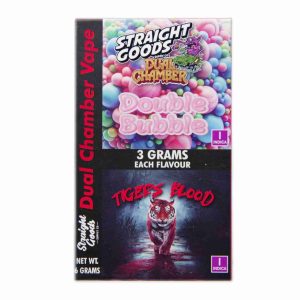 Buy Straight Goods – Dual Chamber Vape –  Double Bubble + Tigers Blood (3 Grams + 3 Grams) online Canada