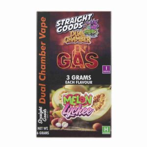 Buy Straight Goods – Dual Chamber Vape –  Gas + Melon Lychee (3 Grams + 3 Grams) online Canada