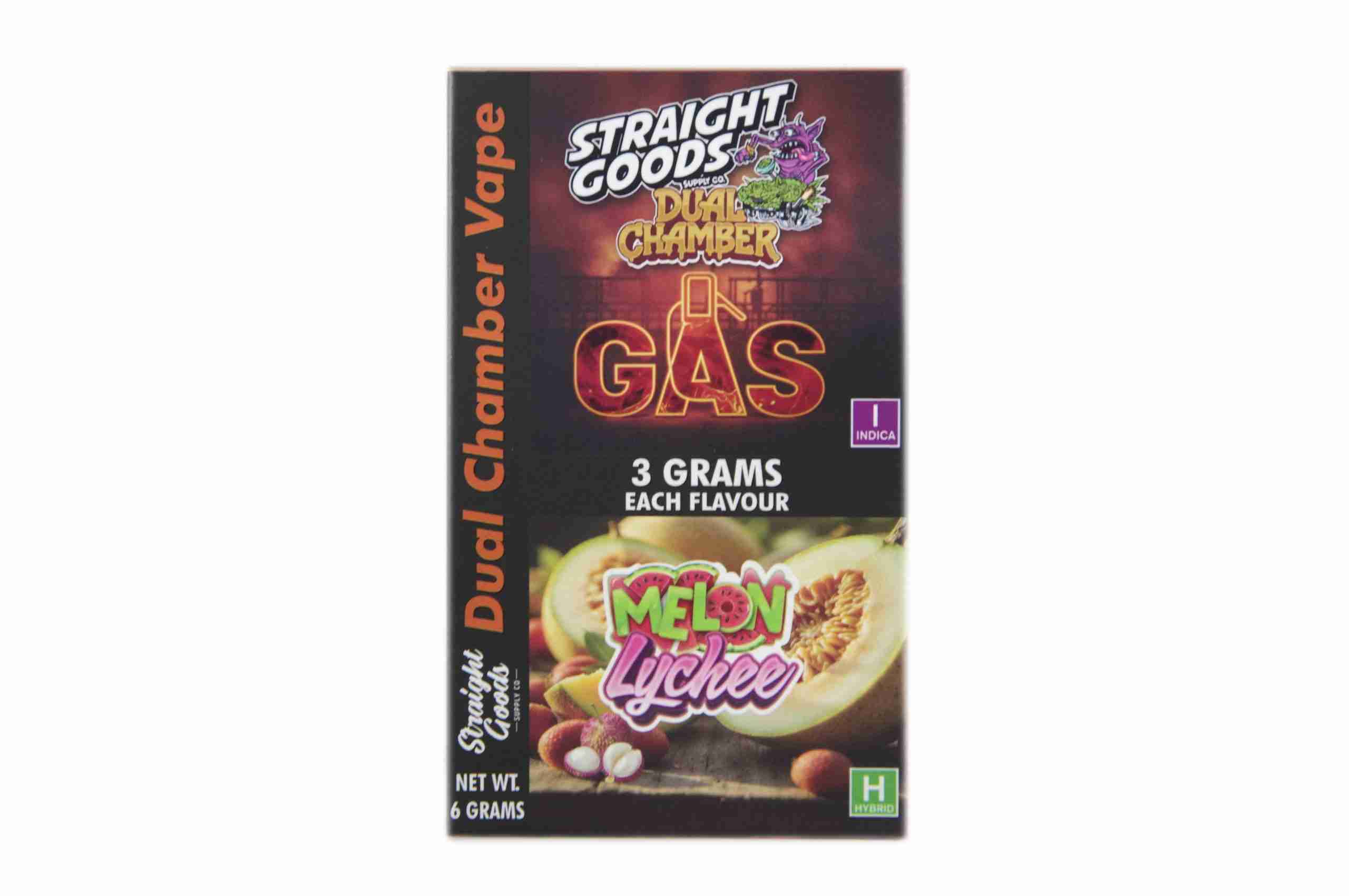 Buy Straight Goods – Dual Chamber Vape –  Gas + Melon Lychee (3 Grams + 3 Grams) online Canada