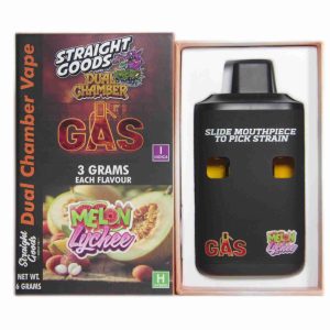 Buy Straight Goods – Dual Chamber Vape –  Gas + Melon Lychee (3 Grams + 3 Grams) online Canada