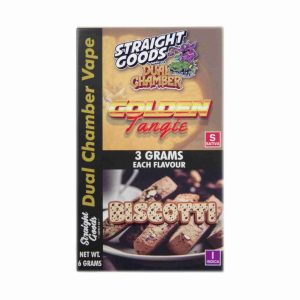 Buy Straight Goods – Dual Chamber Vape – Golden Tangie + Biscotti (3 Grams + 3 Grams) online Canada