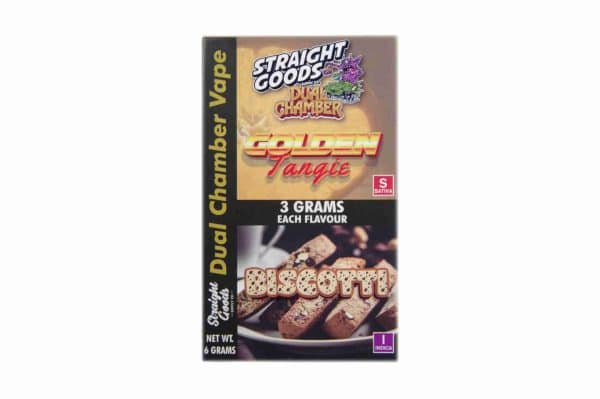 Buy Straight Goods – Dual Chamber Vape – Golden Tangie + Biscotti (3 Grams + 3 Grams) online Canada