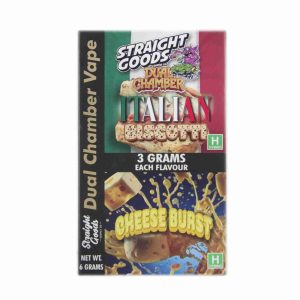 Buy Straight Goods – Dual Chamber Vape – Italian Biscotti + Cheese Burst (3 Grams + 3 Grams) online Canada