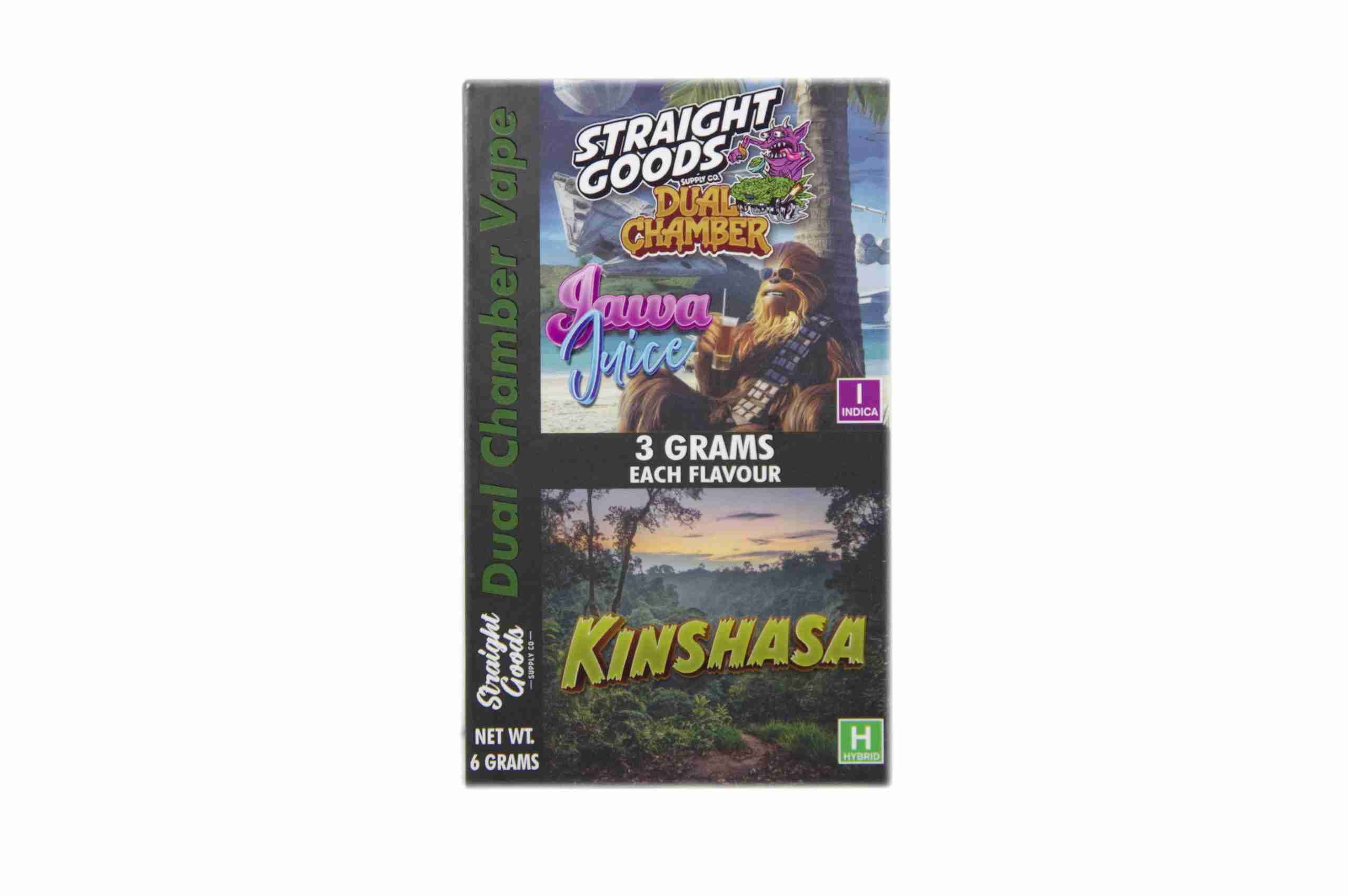 Buy Straight Goods – Dual Chamber Vape – Jawa Juice + Kinsasha (3 Grams + 3 Grams) online Canada