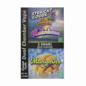 Buy Straight Goods – Dual Chamber Vape – Rainbow + Mango Ice (3 Grams + 3 Grams) online Canada