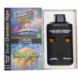 Buy Straight Goods – Dual Chamber Vape – Rainbow + Mango Ice (3 Grams + 3 Grams) online Canada