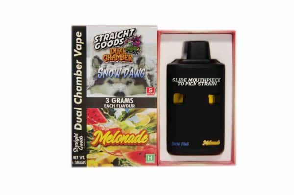 Buy Straight Goods – Dual Chamber Vape – Snow Dawg + Melonade (3 Grams + 3 Grams) online Canada