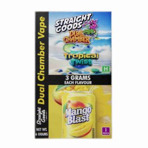 Buy Straight Goods – Dual Chamber Vape – Tropical Twist + Mango Blast (3 Grams + 3 Grams) online Canada