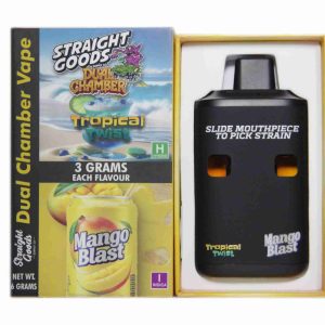 Buy Straight Goods – Dual Chamber Vape – Tropical Twist + Mango Blast (3 Grams + 3 Grams) online Canada