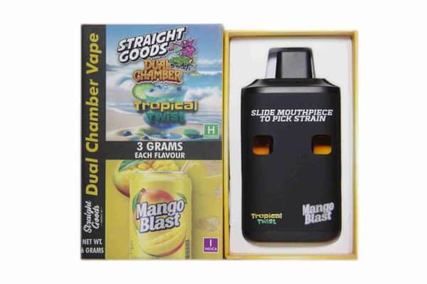 Buy Straight Goods – Dual Chamber Vape – Tropical Twist + Mango Blast (3 Grams + 3 Grams) online Canada