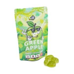 Buy Sky High Edibles – Green Apple Gummy 600mg THC online Canada