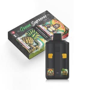 Buy Green Supreme – Dual Chamber Disposable THC Vape Pen – Laughing Buddha + Pineapple Express (3 Grams + 3 Grams) online Canada