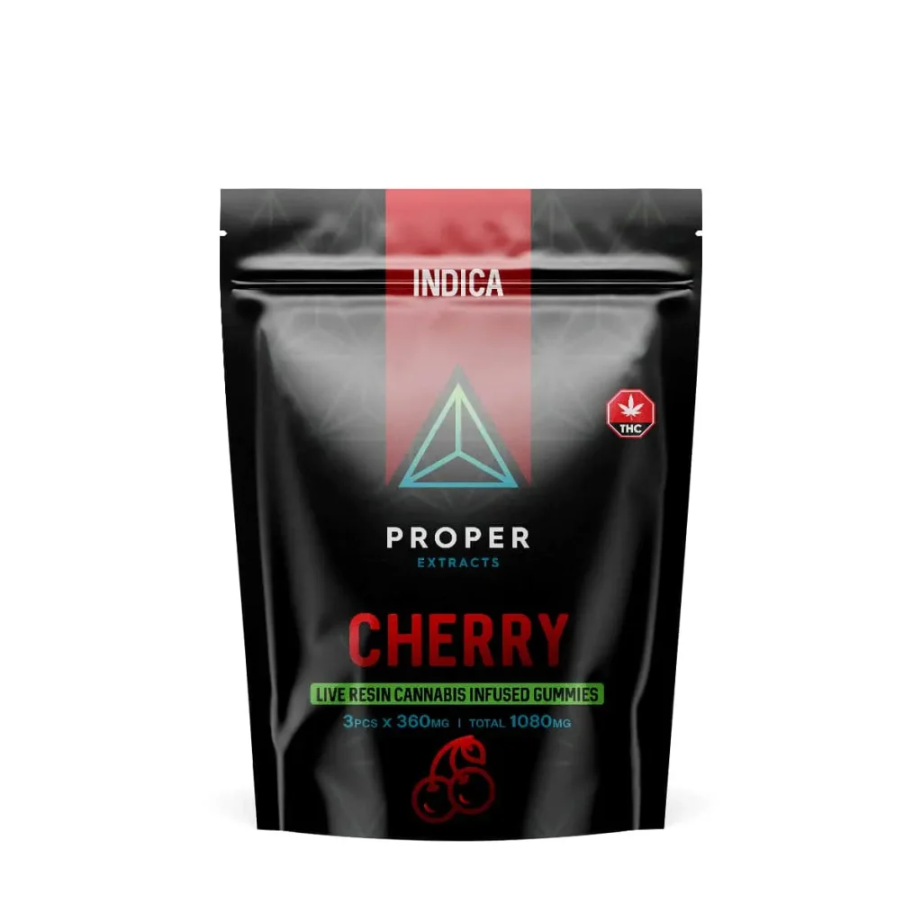 Buy Proper Extracts Edibles – Triangles 1080mg Live Resin Gummies – Cherry online Canada