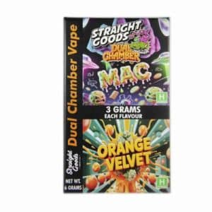 Straight Goods – Dual Chamber Vape – Mac + Orange Velvet (3 Grams + 3 Grams) Buy Straight Goods – Dual Chamber Vape – Mac + Orange Velvet (3 Grams + 3 Grams) online Canada