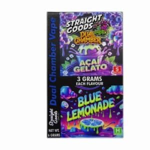 Straight Goods – Dual Chamber Vape – Acai Gelato + Blue Lemonade (3 Grams + 3 Grams) Buy Straight Goods – Dual Chamber Vape – Acai Gelato + Blue Lemonade (3 Grams + 3 Grams) online Canada