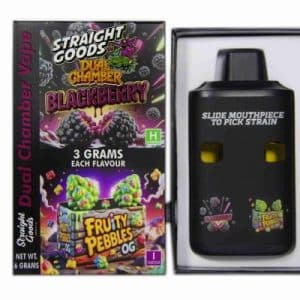 Straight Goods – Dual Chamber Vape – Blackberry + Fruity Pebbles OG (3 Grams + 3 Grams) Buy Straight Goods – Dual Chamber Vape – Blackberry + Fruity Pebbles OG (3 Grams + 3 Grams) online Canada