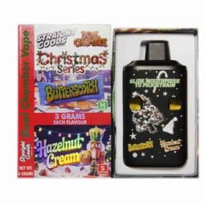 Straight Goods – Dual Chamber Vape – Christmas Series – Butterscotch + Hazelnut Cream (3 Grams + 3 Grams) Buy Straight Goods – Dual Chamber Vape – Christmas Series – Butterscotch + Hazelnut Cream (3 Grams + 3 Grams) online Canada