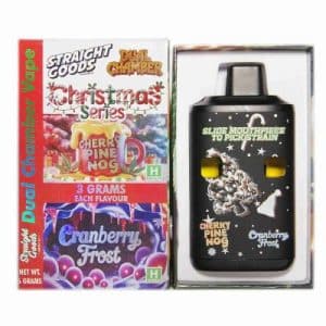 Straight Goods – Dual Chamber Vape – Christmas Series – Cherry Pine Nog + Cranberry Frost (3 Grams + 3 Grams) Buy Straight Goods – Dual Chamber Vape – Christmas Series – Cherry Pine Nog + Cranberry Frost (3 Grams + 3 Grams) online Canada
