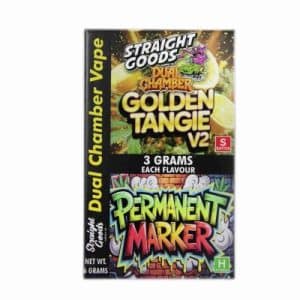 Straight Goods – Dual Chamber Vape – Golden Tangie V2 + Permanent Marker (3 Grams + 3 Grams) Buy Straight Goods – Dual Chamber Vape – Golden Tangie V2 + Permanent Marker (3 Grams + 3 Grams) online Canada