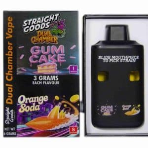 Straight Goods – Dual Chamber Vape – Gum Cake + Orange Soda (3 Grams + 3 Grams) Buy Straight Goods – Dual Chamber Vape – Gum Cake + Orange Soda (3 Grams + 3 Grams) online Canada