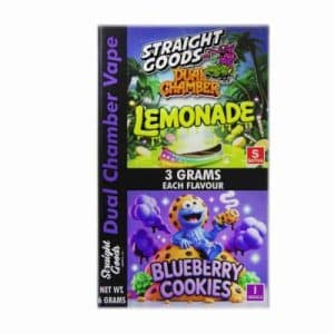 Straight Goods – Dual Chamber Vape – Lemonade + Blueberry Cookies (3 Grams + 3 Grams) Buy Straight Goods – Dual Chamber Vape – Lemonade + Blueberry Cookies (3 Grams + 3 Grams) online Canada