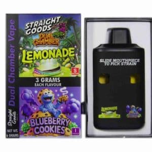 Straight Goods – Dual Chamber Vape – Lemonade + Blueberry Cookies (3 Grams + 3 Grams) Buy Straight Goods – Dual Chamber Vape – Lemonade + Blueberry Cookies (3 Grams + 3 Grams) online Canada