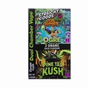 Straight Goods – Dual Chamber Vape – Ogre + Pine Tar Kush (3 Grams + 3 Grams) Buy Straight Goods – Dual Chamber Vape – Ogre + Pine Tar Kush (3 Grams + 3 Grams) online Canada