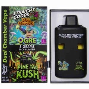 Straight Goods – Dual Chamber Vape – Ogre + Pine Tar Kush (3 Grams + 3 Grams) Buy Straight Goods – Dual Chamber Vape – Ogre + Pine Tar Kush (3 Grams + 3 Grams) online Canada