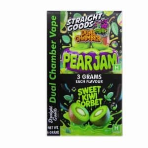 Straight Goods – Dual Chamber Vape – Pear Jam + Sweet Kiwi Sorbet (3 Grams + 3 Grams) Buy Straight Goods – Dual Chamber Vape – Pear Jam + Sweet Kiwi Sorbet (3 Grams + 3 Grams) online Canada