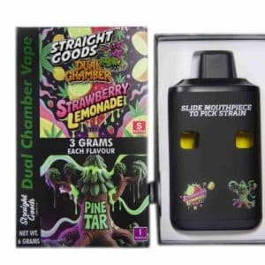 Straight Goods – Dual Chamber Vape – Strawberry Lemonade + Pine Tar (3 Grams + 3 Grams) Buy Straight Goods – Dual Chamber Vape – Strawberry Lemonade + Pine Tar (3 Grams + 3 Grams) online Canada