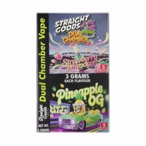 Straight Goods – Dual Chamber Vape – Strawberry Mimosa + Pineapple OG (3 Grams + 3 Grams) Buy Straight Goods – Dual Chamber Vape – Strawberry Mimosa + Pineapple OG (3 Grams + 3 Grams) online Canada